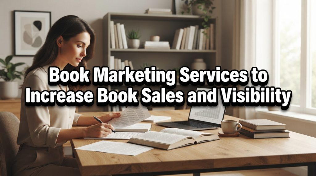 Author using book marketing services to boost book sales and visibility fast